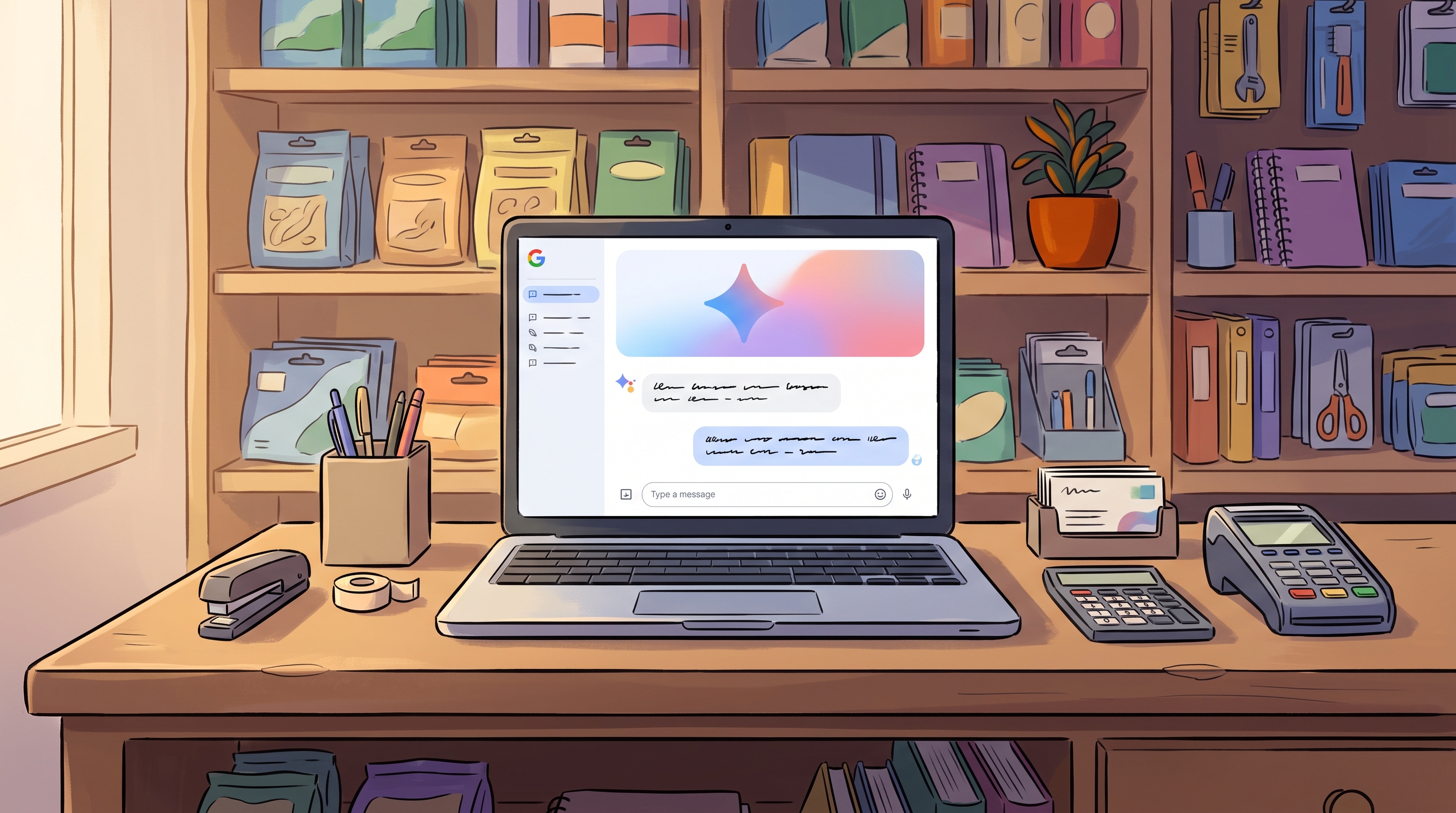 Interface do Google Gemini mostrando a transição de Gems para Skills